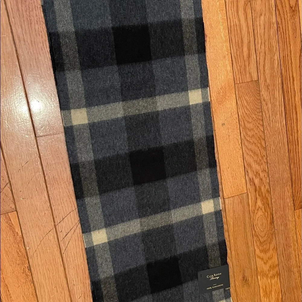 New w tags Men’s Club Room Luxury 100% cashmere scarf - Picture 7 of 7